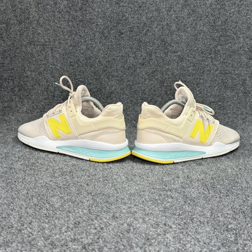 New Balance 247 v2 Running Shoes Women's Size 10 Tan Yellow Blue Athletic Retro - Picture 7 of 14